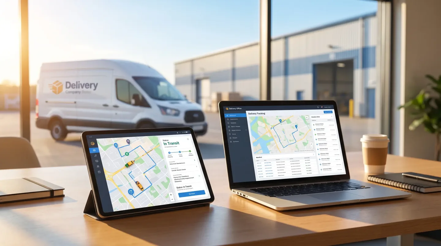 A logistics tracking dashboard