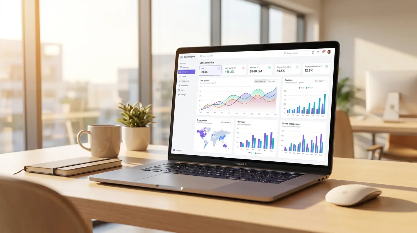 A SaaS analytics dashboard